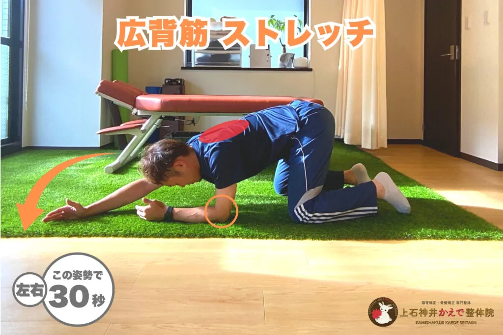 広背筋ストレッチのやり方